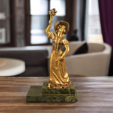 Бронзовая статуэтка "Вдохновение" ( с букетом)