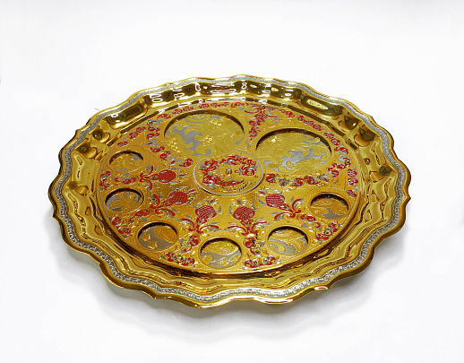 Водочный набор с икорницей. Златоуст