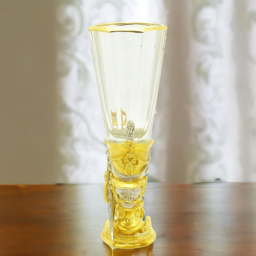 Лафитник "Гусар". Позолоченный