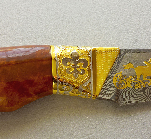 Сувенирный нож "Лошадь". Златоуст