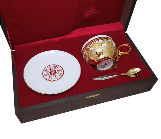 Подарочная чайная пара "Орнамент". Златоуст
