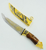 Нож "Волк" /в коробке/ № 3 дамаск. 