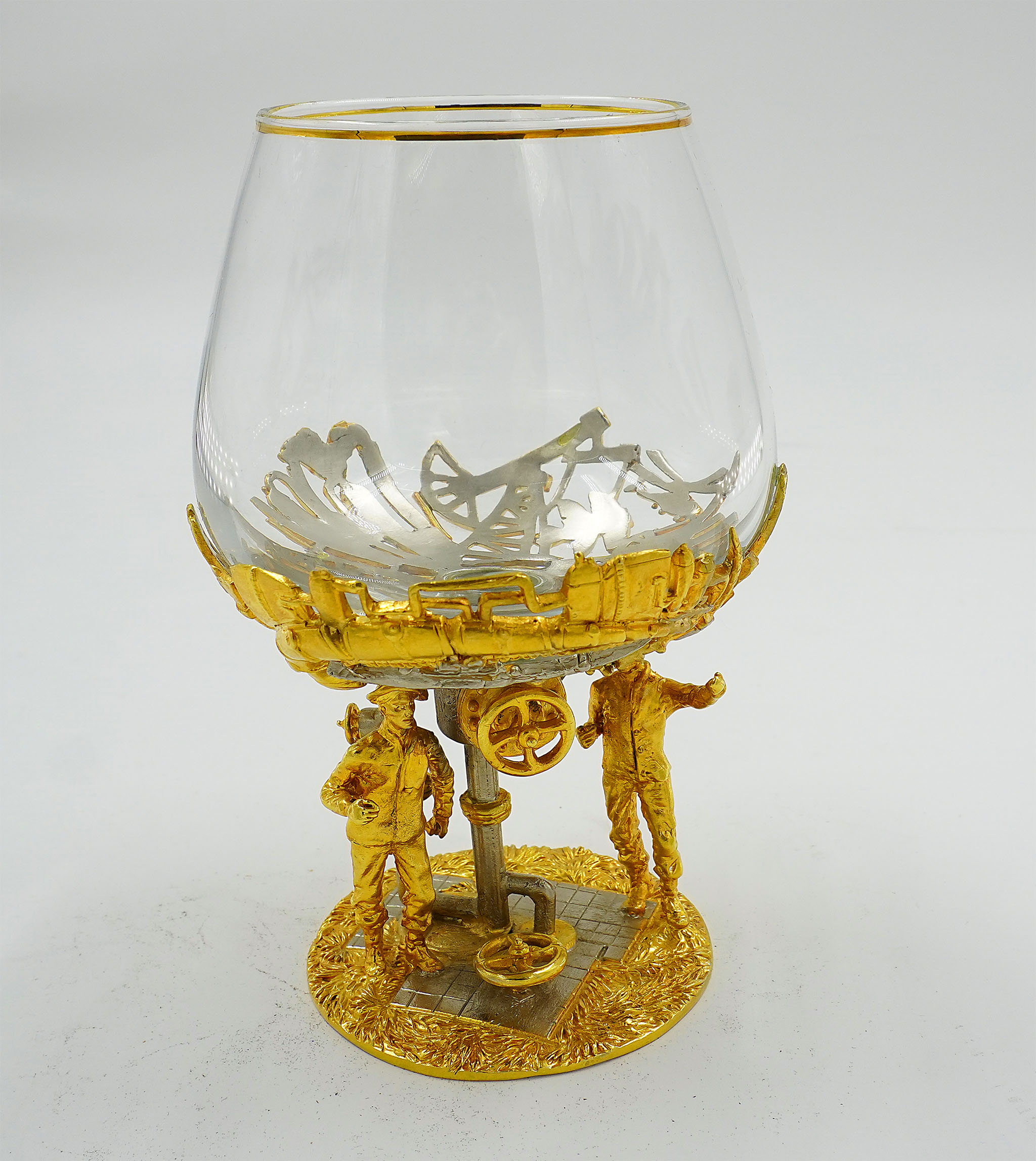 Бокал для коньяка "Нефть" Златоуст.