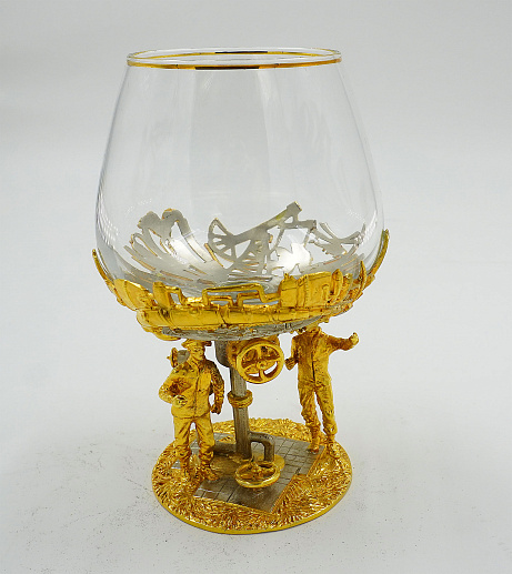 Бокал для коньяка "Нефть" Златоуст. купить с доставкой Бокал для коньяка "Нефть" Златоуст.