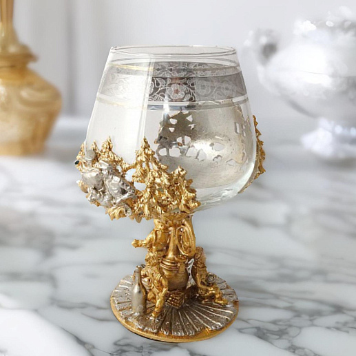 Подарочный бокал для коньяка "Самогонщики"