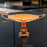 Декоративная конфетница из янтаря