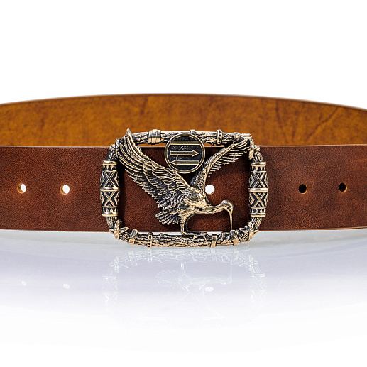 Ремень кожаный с пряжкой "Чертог Бусла"