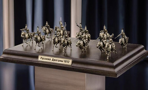 Диорама "Русские драгуны 1812 г." 1/72