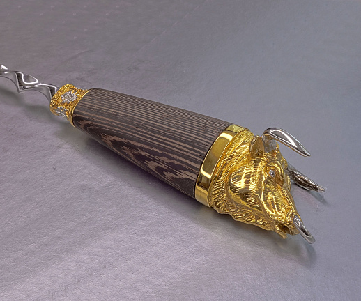 Набор шампуров "Быки". Позолота