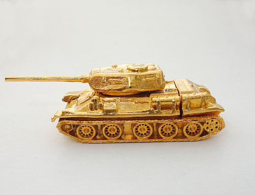 Бронзовая флешка "Танк"