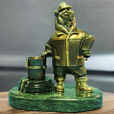 Бронзовая статуэтка "Медведь-литейщик"