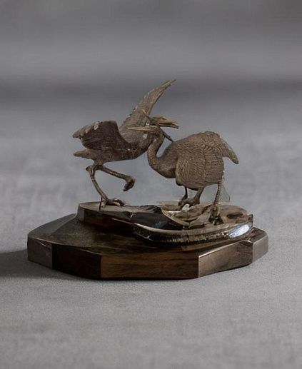 Бронзовая скульптура «Хохлатые цапли» купить с доставкой Бронзовая скульптура «Хохлатые цапли»