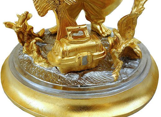 Бронзовая композиция "Рыбак и улов"