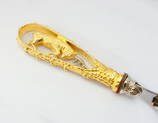 Набор шампуров "Охота". Позолота