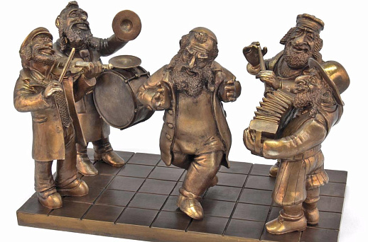 Бронзовая композиция "Уличный оркестр"