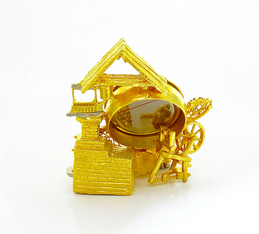 Часы "Домовой уклад". Позолоченные купить с доставкой Часы "Домовой уклад". Позолоченные