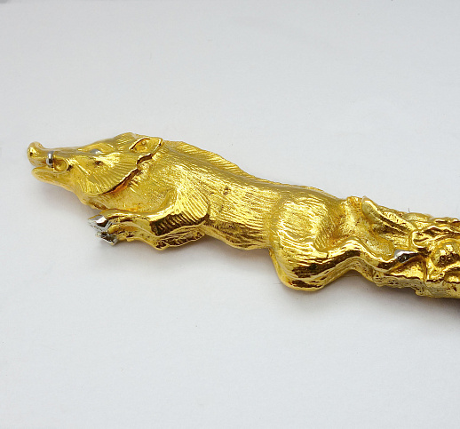 Набор шампуров "Звери". Позолота