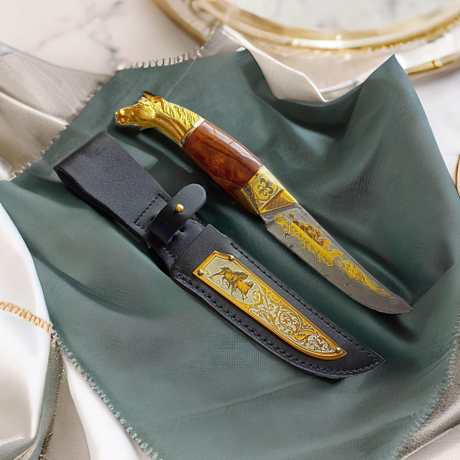 Сувенирный нож "Лошадь". Златоуст