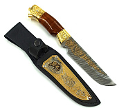 Подарочный нож №5 "Дамаск". Златоуст
