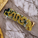 Чехол для зажигалки "Змея" в золоте