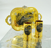 Набор для водки "Подарок охотнику" Златоуст