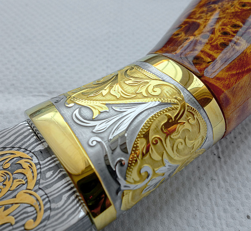 Нож "Волк" №8 /дамаск/. Златоуст