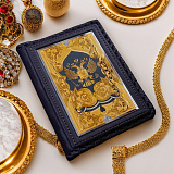 Обложка для водительского удостоверения из кожи "Герб РФ". Златоуст