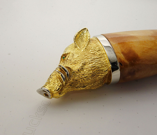 Нож с головой кабана № 2. Златоуст