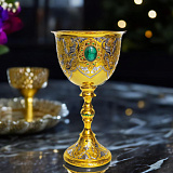 Подарочный кубок для вина "Малахит". Златоуст