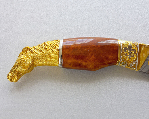 Сувенирный нож "Лошадь". Златоуст