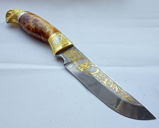 Нож "Сокол" №5 /дамаск/. Златоуст