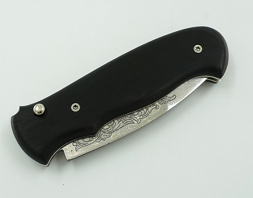 Нож складной рабочий №2 дамасский