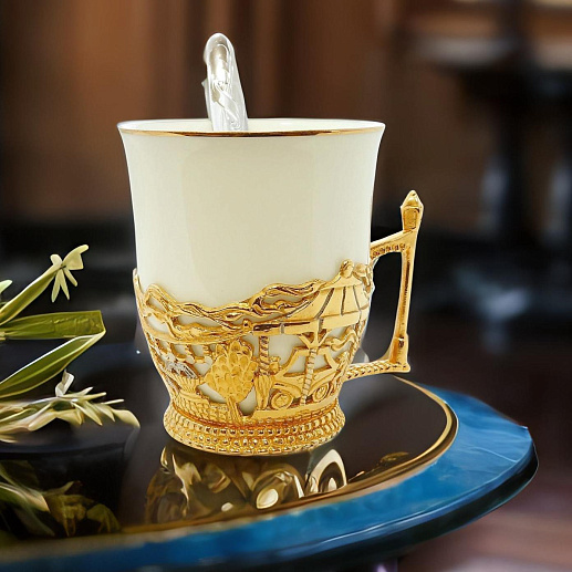 Сувенирная кофейная чашка "На ярмарке"