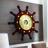 Штурвал сувенирный, барометр (8 ручек)