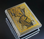Сувенирный портсигар "Схватка" /на 9 сигарет. Златоуст