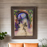 Бронзовая картина "Скрипач. Рассвет"