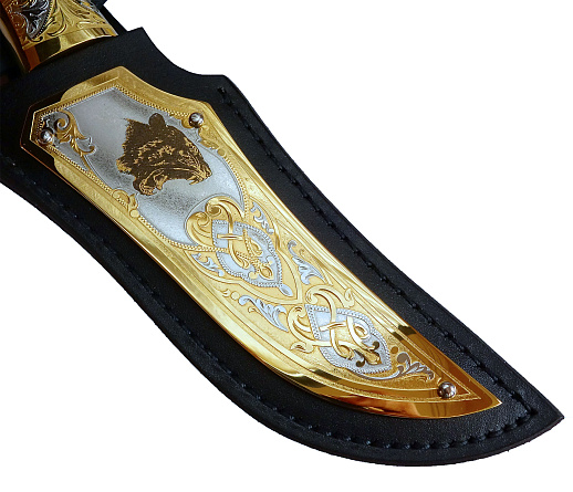Украшенный нож №6 /дамаск/. Златоуст