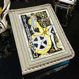 Кожаная обложка для водительского удостоверения "Женская"