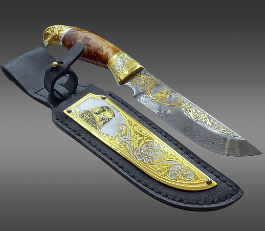 Нож "Сокол" №5 /дамаск/. Златоуст