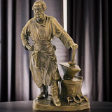 Бронзовая композиция "Кузнец" (малый)