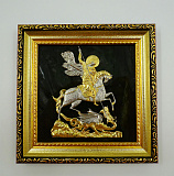 Бронзовый Георгий Победоносец "На нефрите"