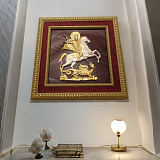 Бронзовый Георгий Победоносец "На яшме"