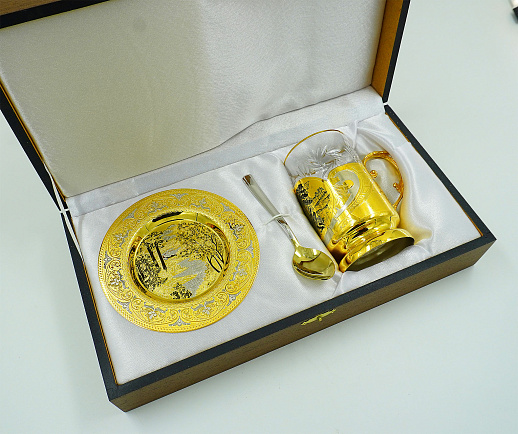 Подарочный чайный набор "Природа". Златоуст купить с доставкой Подарочный чайный набор "Природа". Златоуст