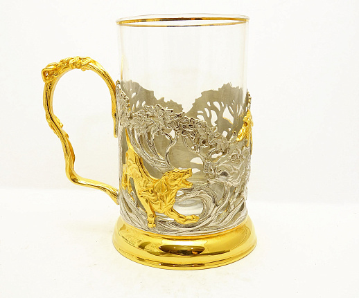 Подарочный подстаканник "Охота на кабана" купить с доставкой Подарочный подстаканник "Охота на кабана"