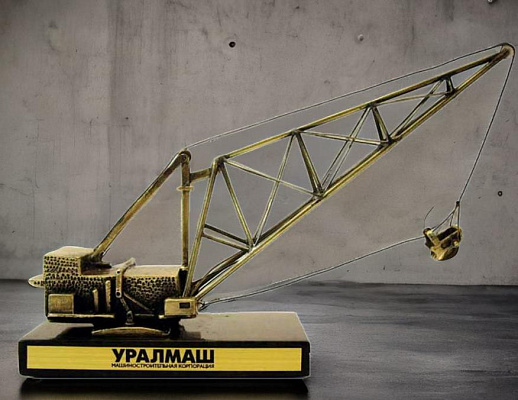 Бронзовая статуэтка Шагающий экскаватор купить с доставкой Бронзовая статуэтка Шагающий экскаватор