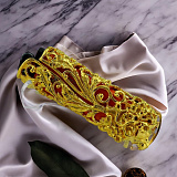 Чехол для зажигалки "Лев" в золоте