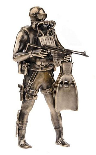 Бронзовая статуэтка "Водолаз"