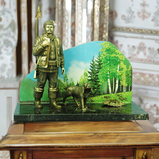 Бронзовый сувенир "Охотник" (природа)