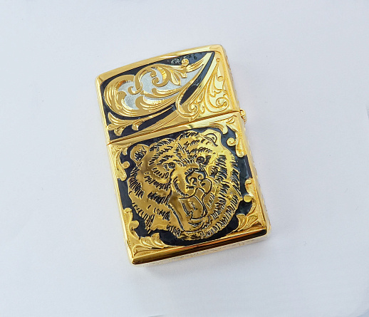 Зажигалка Zippo оригинал "Медведь" № 3 купить с доставкой Зажигалка Zippo оригинал "Медведь" № 3