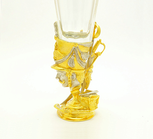 Лафитник "Гусар". Позолоченный